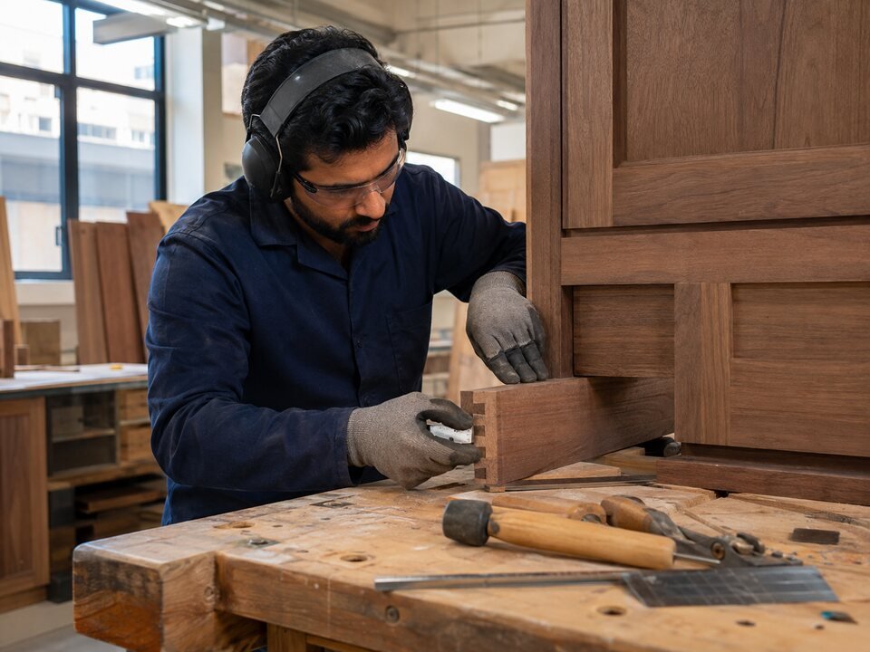 Carpenter at work
