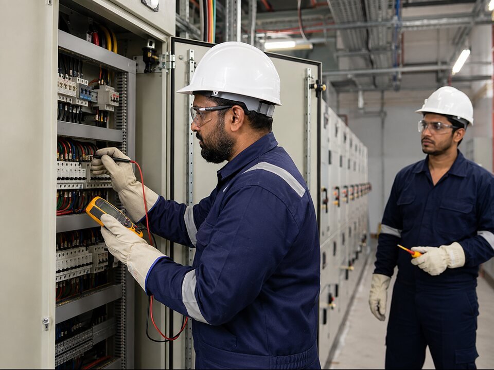 Electrical Foreman at work
